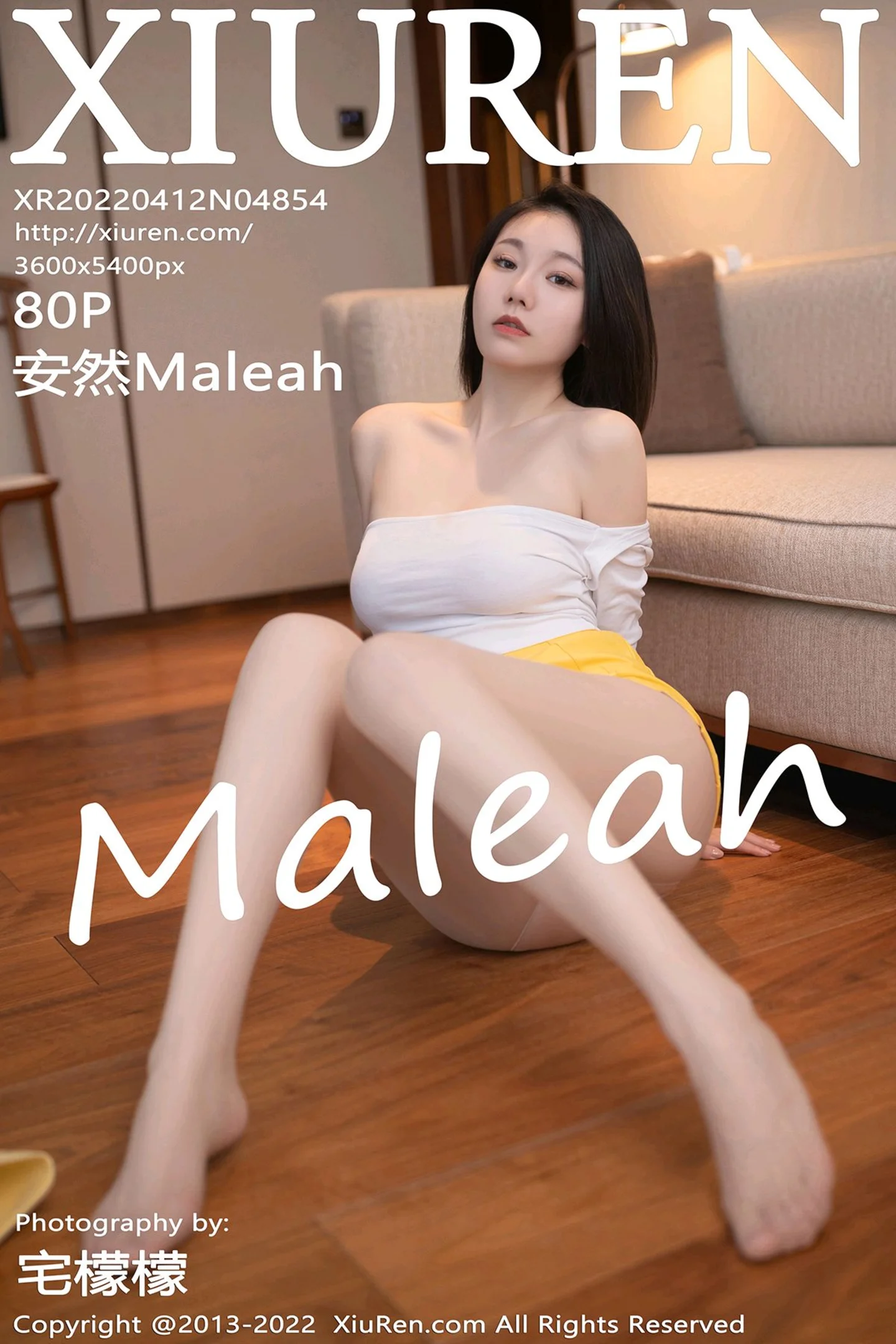 [XiuRen秀人网]VOL.4854 模特安然Maleah珠三角旅拍半脱白色上衣露蕾丝内衣诱惑写真80P-秀人网官方网站